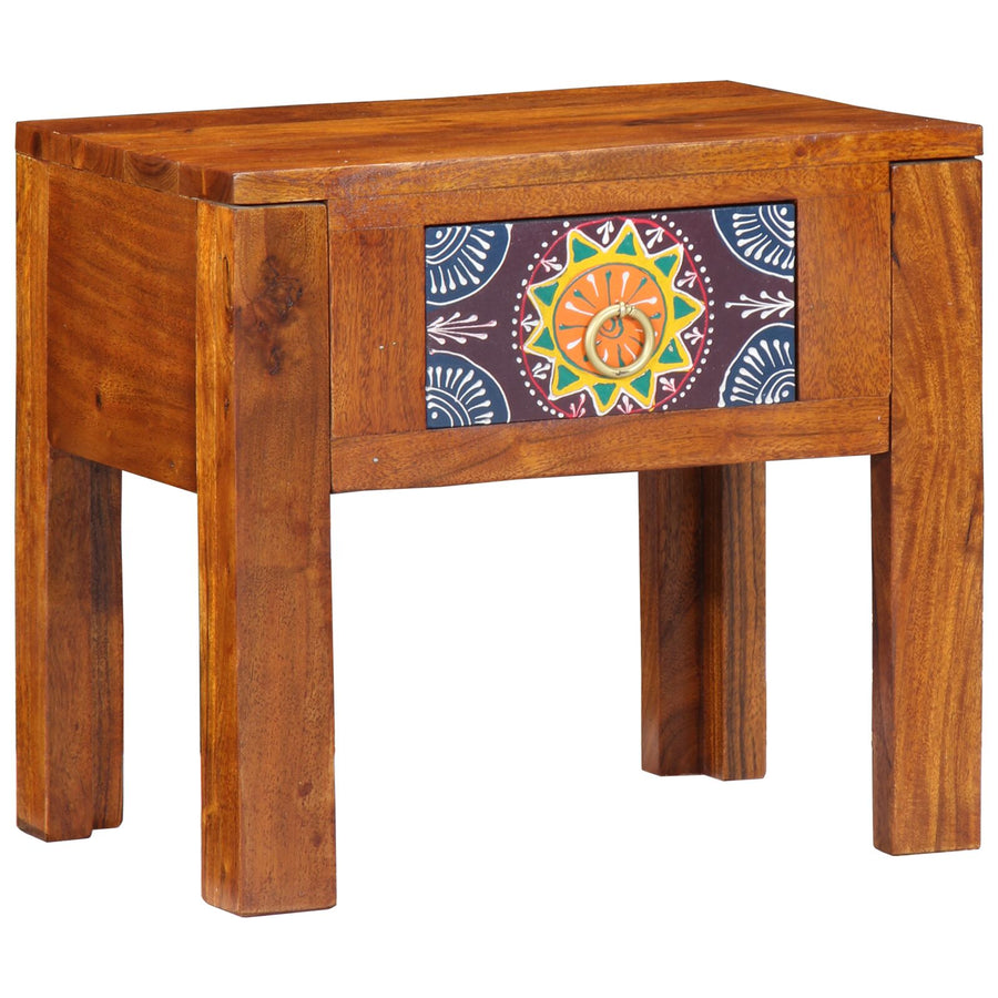 Bijzettafel 40X30X36 Cm Massief Hout Acacia
