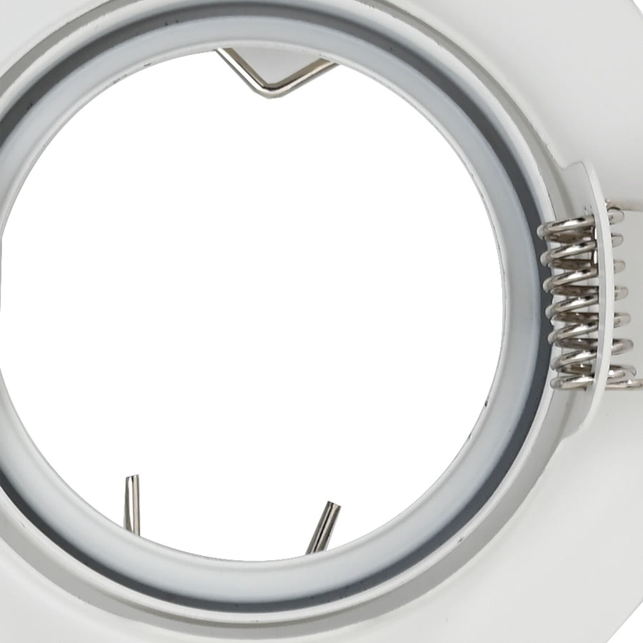 Lampen Set Van 12 Kunststof 9 Cm Inbouw Plafondlampen Wit