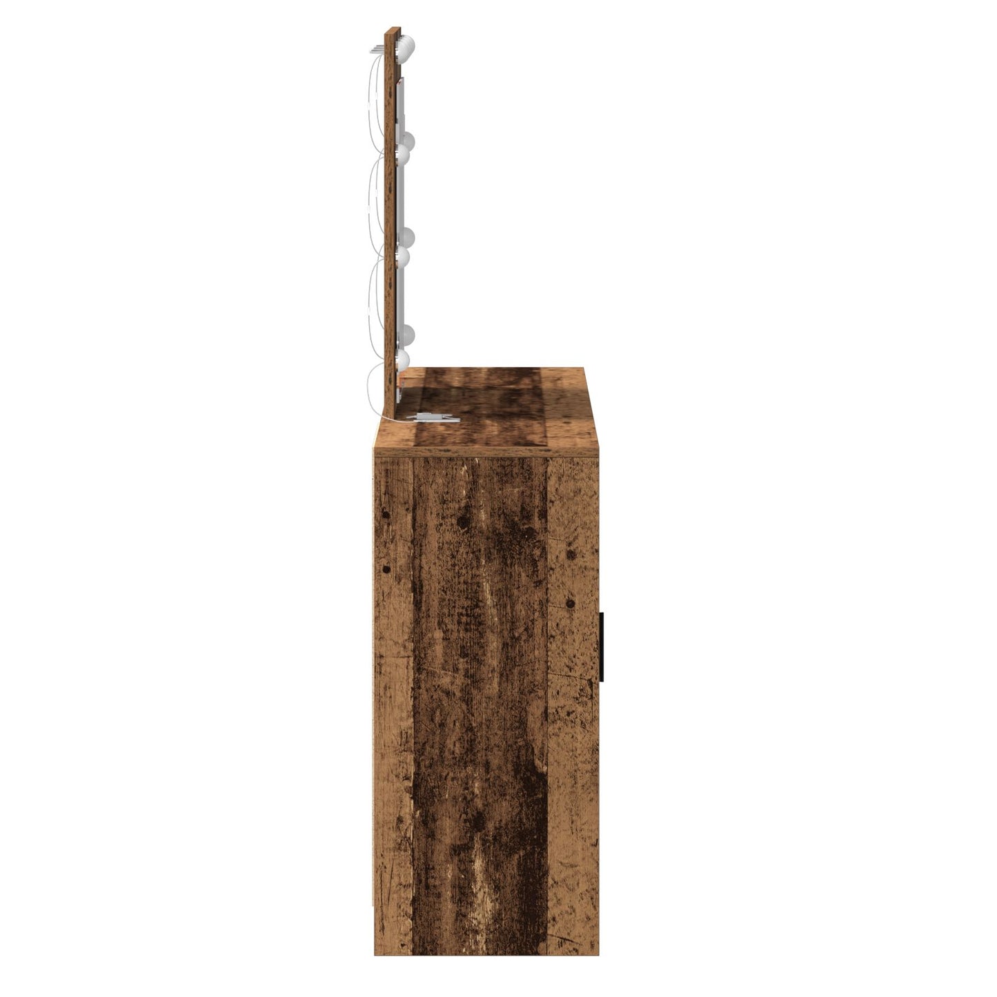 Kaptafel Met Led-Verlichting 102X33X135 Cm Oud hout