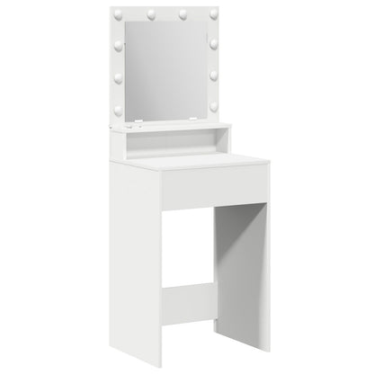 Kaptafel Met Led-Verlichting - - Wit 50 x 41 x 135 cm