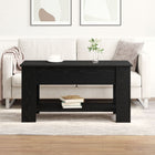 Salontafel 101x49x52 cm zwart eiken