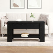 Salontafel 101x49x52 cm zwart eiken