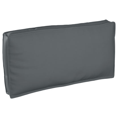 Pallet Kussen Voor Zitting/Rugsteun Anthraciet 120X60X12 Cm Oxford Stof