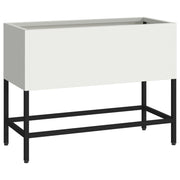 Raised Garden Bed White 60 x 26 x 45 cm Steel