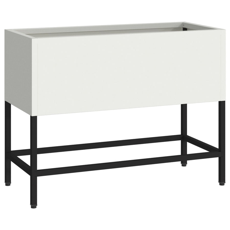 Verhogen Tuinbak Te Staal Wit 60 x 26 x 45 cm