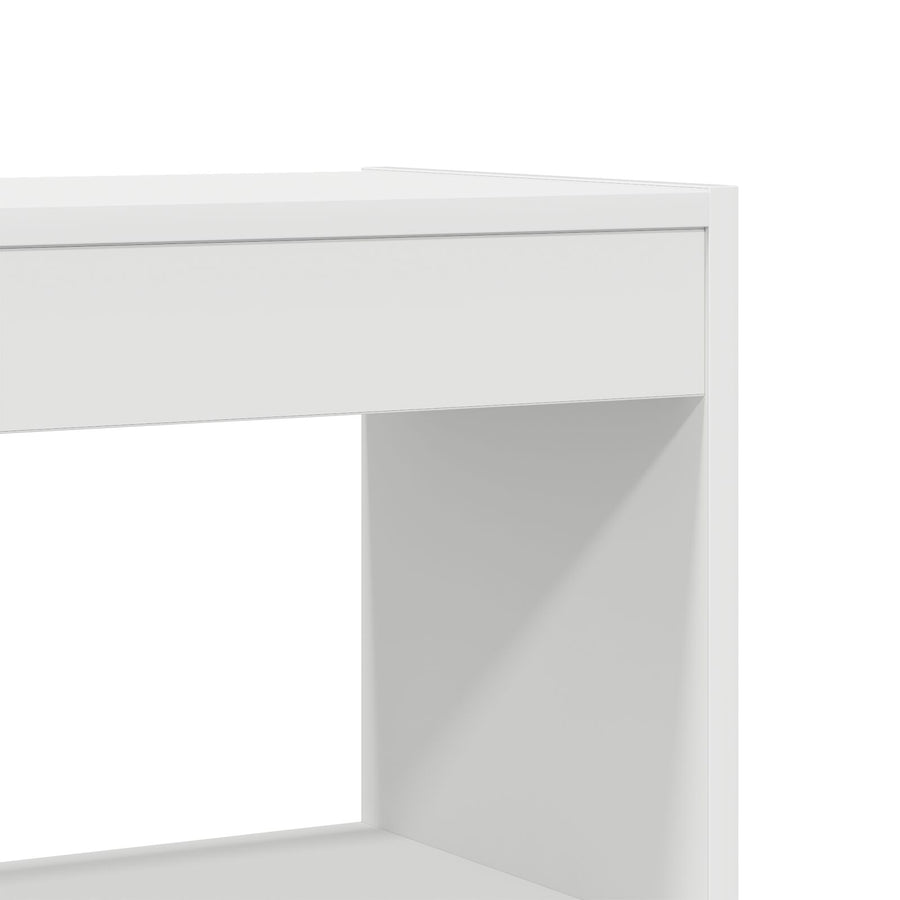 Witte Boekenplank Wit Bewerkt Hout 100 X 30 X 198 Cm Planken