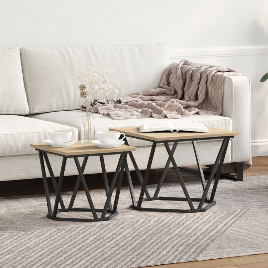 Salontafel Ijzer Pb Sonoma eiken