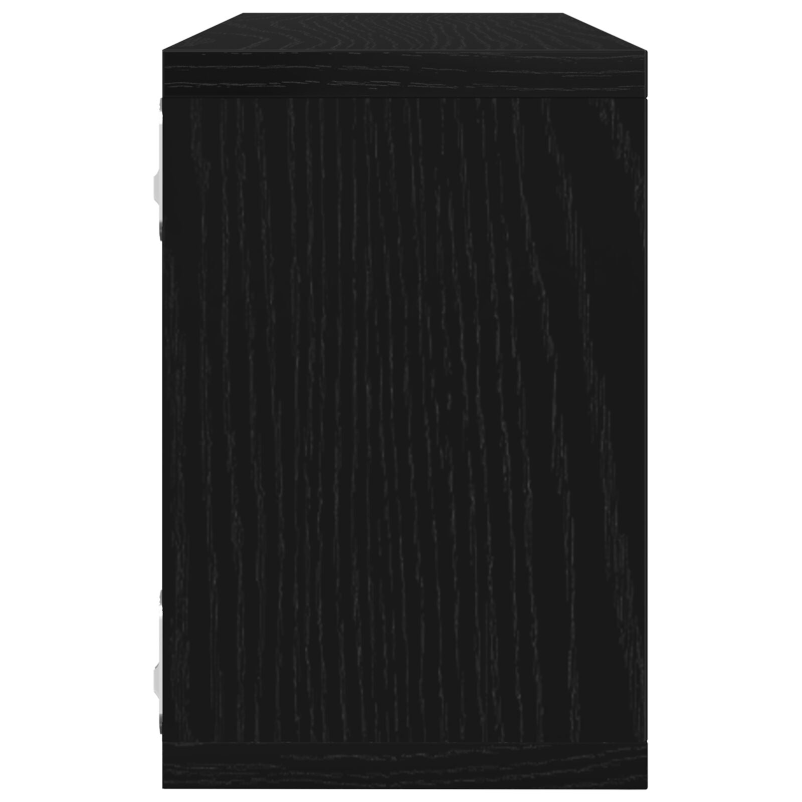 Wandplanken 2 Stuks Zwart Eiken 60X15X23 Cm Gemaakt Van Houtcomposiet