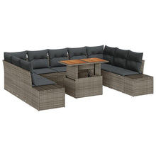 Tuinbankset Set Van 10 Grijs, Zwart
