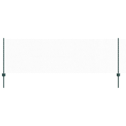 Hekpalen 5 St U-Channel Groen 80 Cm Staal,  Zeshoekig Hek Groen 0.8X10 M Staal