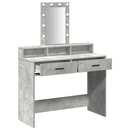 Kaptafel Met Led-Verlichting Betonnen Grijs Beton grijs 100 x 41 x 140 cm