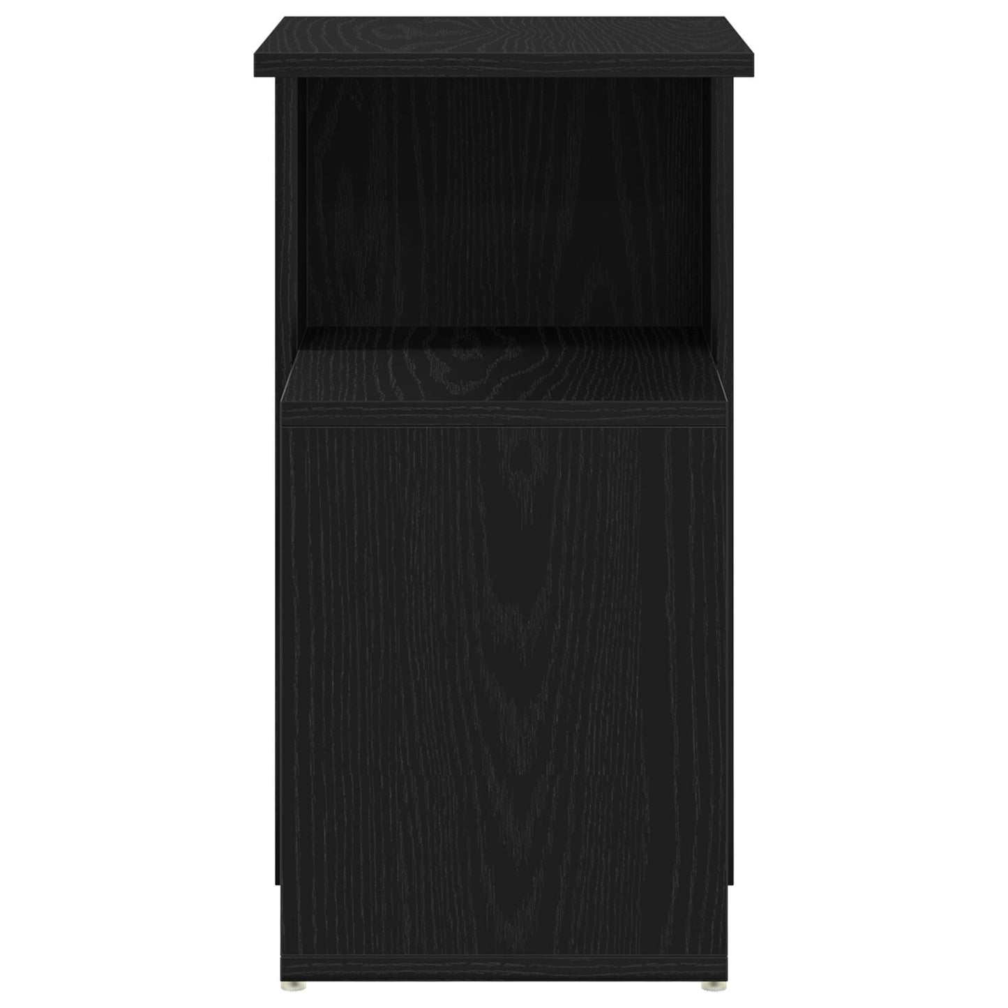 Bijzettafel 36X30X56 Cm Bewerkt Hout Zwart eiken
