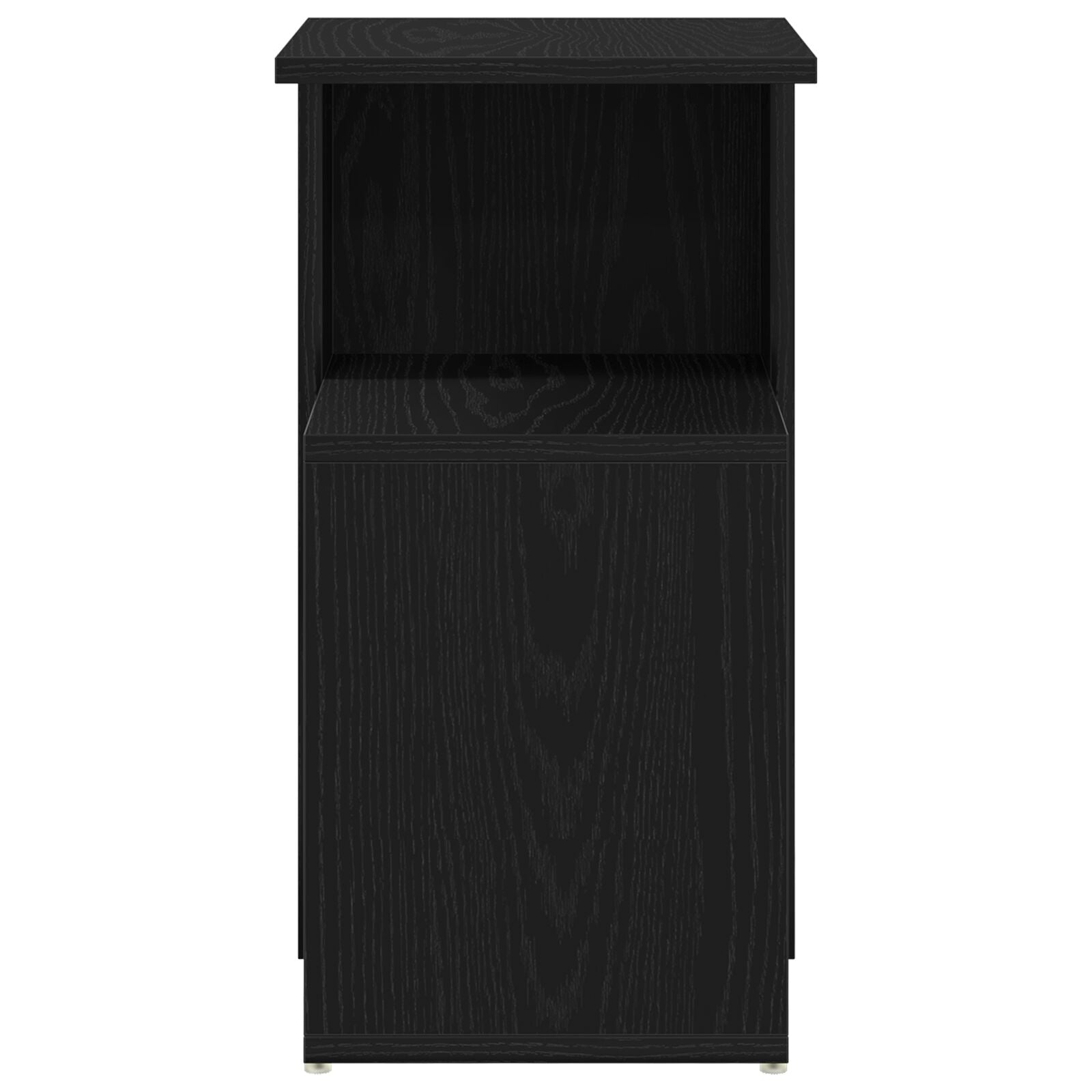 Bijzettafel 36X30X56 Cm Bewerkt Hout Zwart eiken