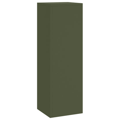 Buiten Plantenstandaards Pilaar 3 Stuks Staal Olijfgroen 3x (35/55/75 cm)