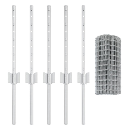 Eurohek Set Set Van 2 Gegalvaniseerd Staal 10 X 0.4 Meter