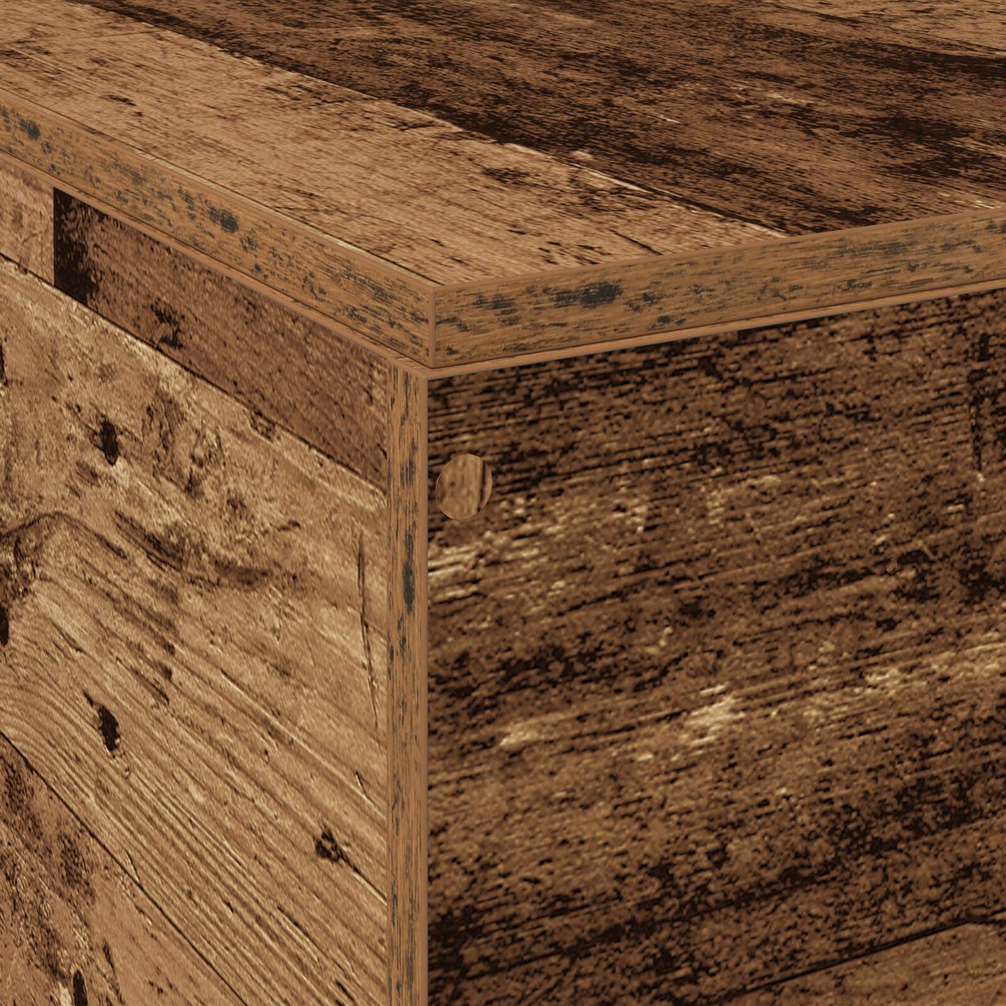 Opbergbedframe Oud Hout 120X200 Cm Grijs Sonoma