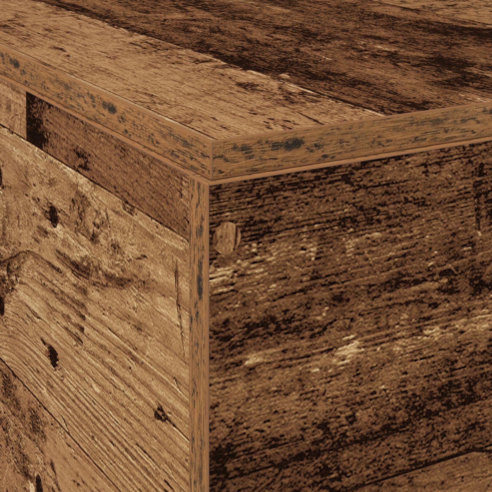 Opbergbedframe Oud Hout 120X200 Cm Grijs Sonoma