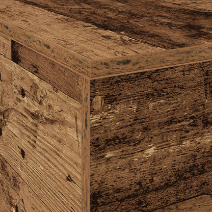 Opbergbedframe Oud Hout 120X200 Cm Grijs Sonoma