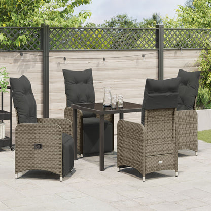 5 Delige Tuinset Met Kussens Beige Poly Rattan