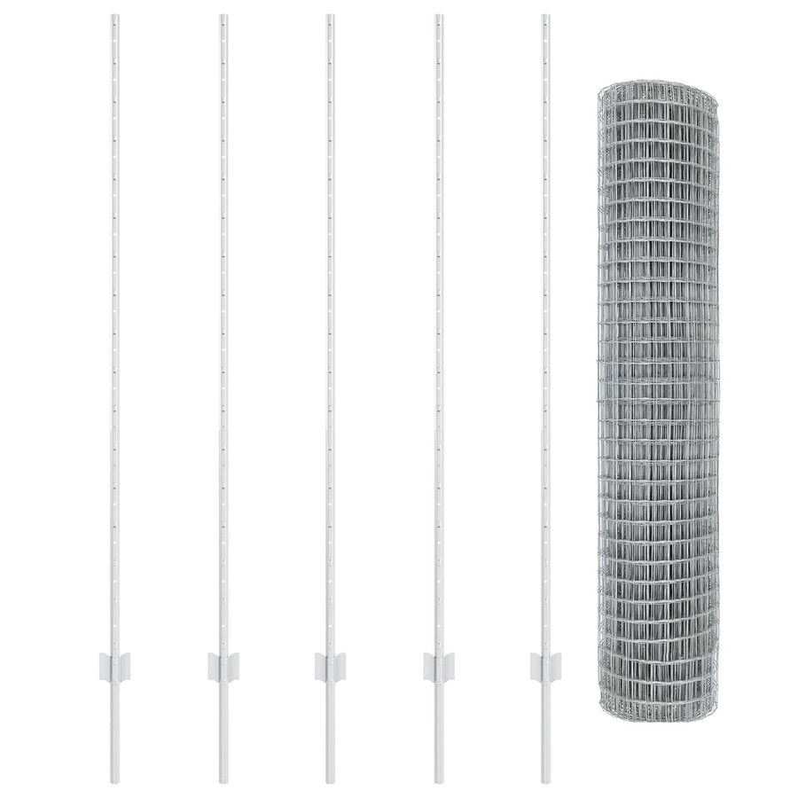 Euro Hek Set Set Van 2 Gegalvaniseerd Staal 10 X 1.6 Meters