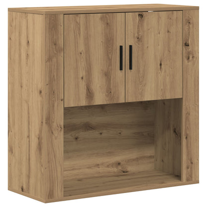 Wandkast 80X33X80 Cm Spaanplaat Artisan eiken