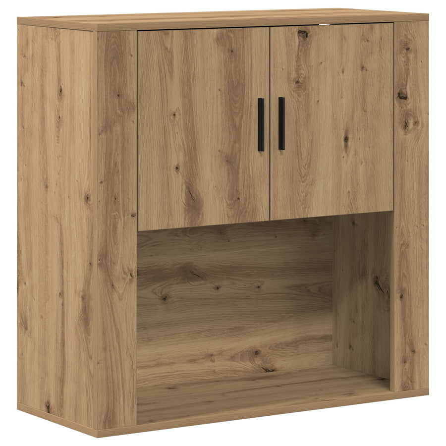 Wandkast 80X33X80 Cm Spaanplaat Artisan eiken