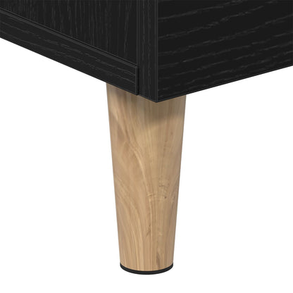 Tv-Meubel - Zwart Eiken, 150X30X50 Cm, Gemaakt Van Bewerkt Hout