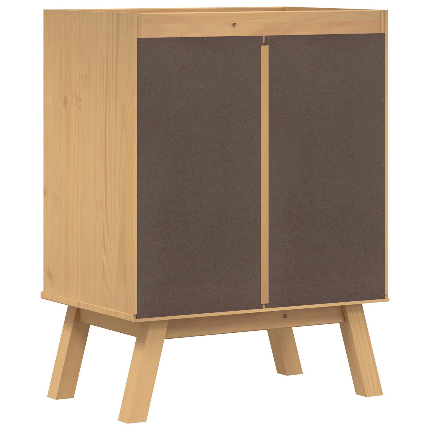 Onderkast 114X43X73,5 Cm Massief Houten Grenen Geel