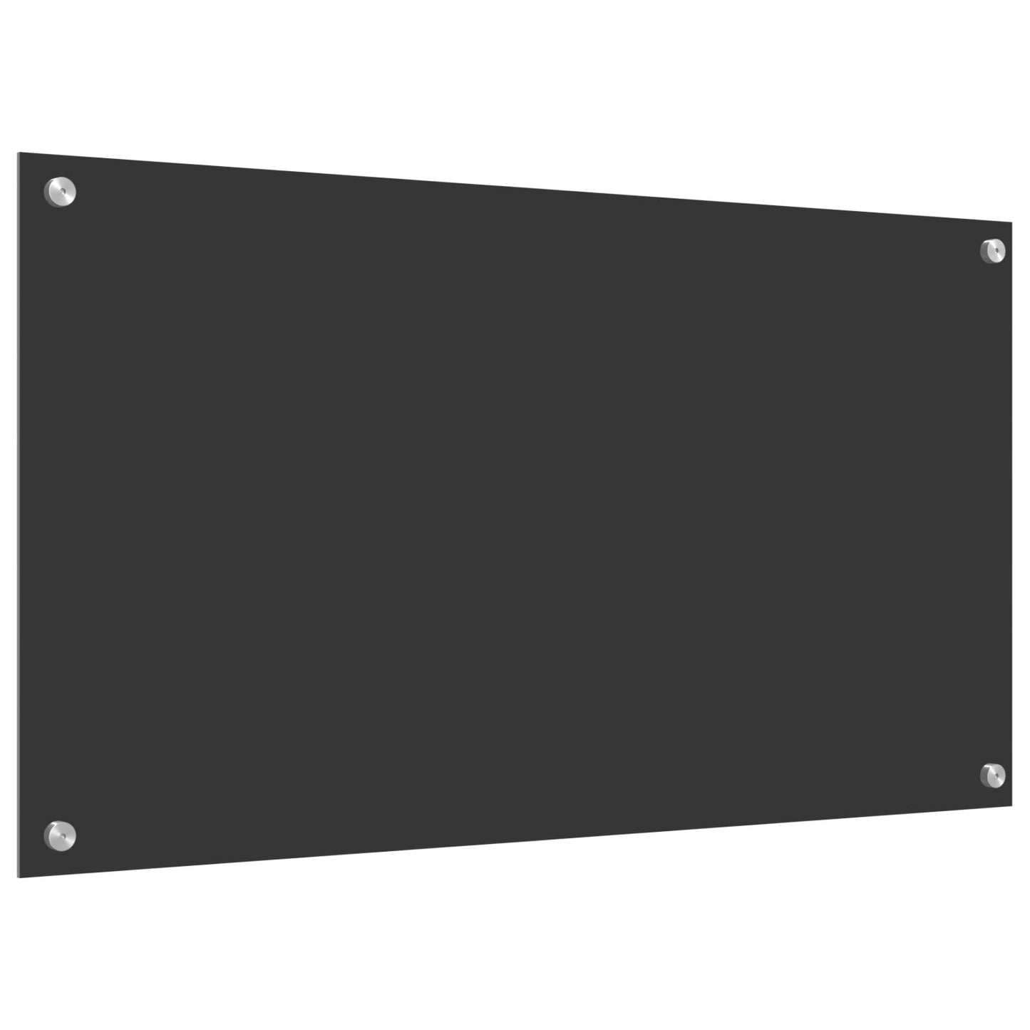 Keuken Achterwand 90X50X0,6 Cm Gehard Glas Donkergrijs 90 x 50 cm