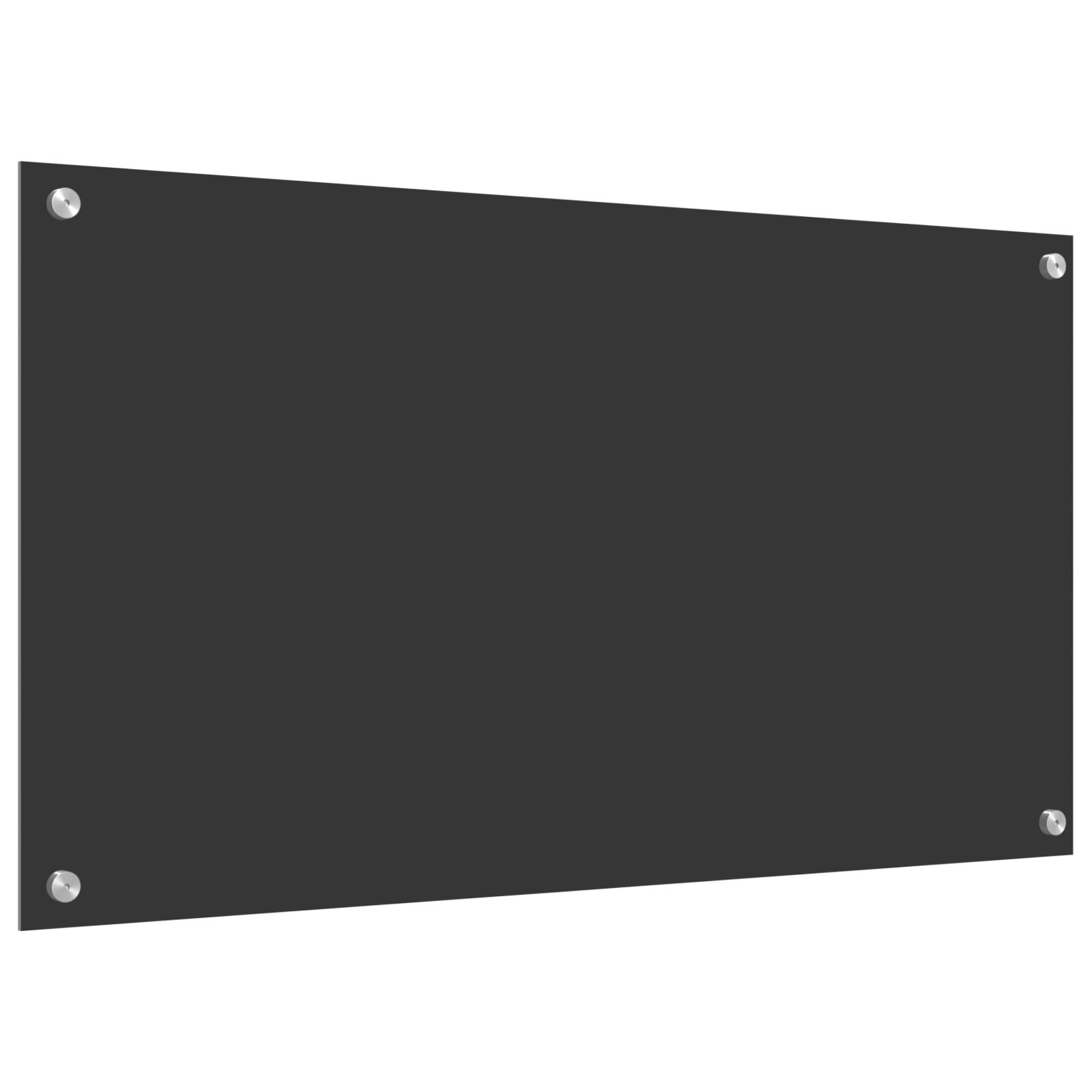 Keuken Achterwand 90X50X0,6 Cm Gehard Glas Donkergrijs 90 x 50 cm