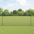 Fence with Post Grey 1.4 x 50 m Steel and PVC