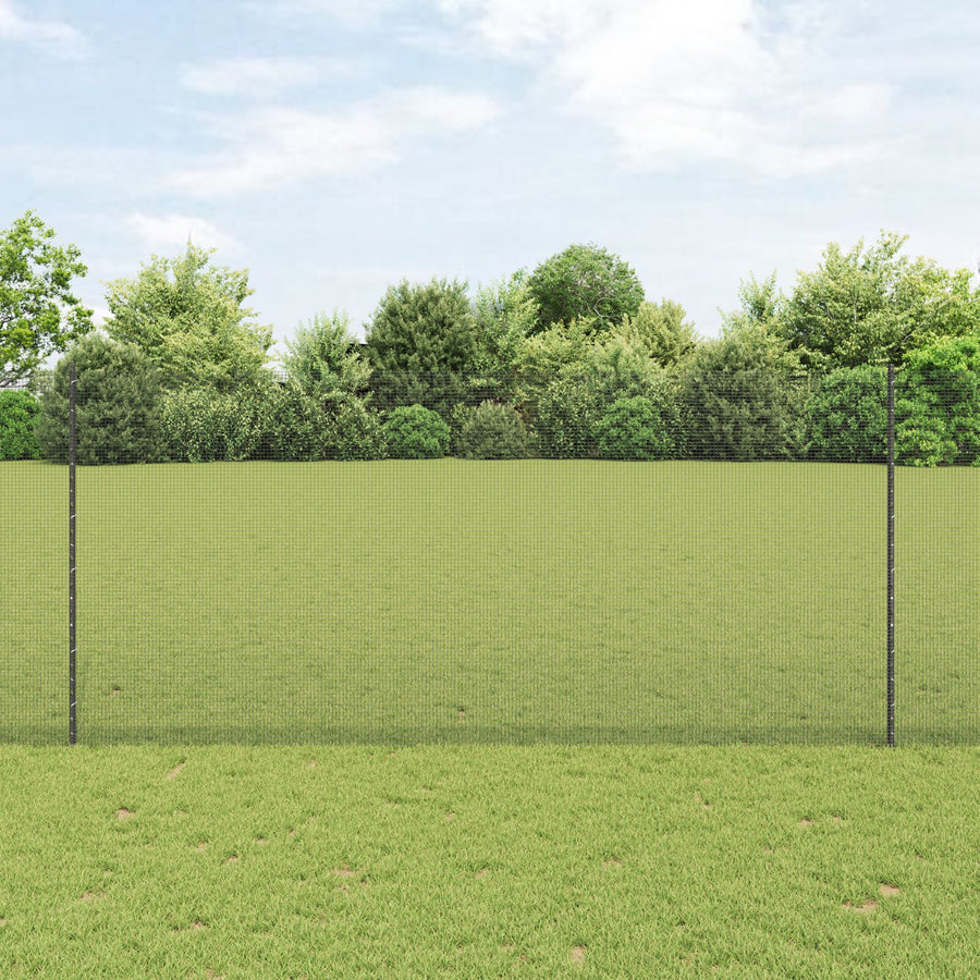 Gelaste Draadhek Met 44 U Palen Grijs 1.4X50 M Staal