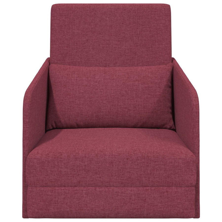 Vloer Sofa Bed 2-In-1 65X80X83 Cm Stof Bordeauxrood