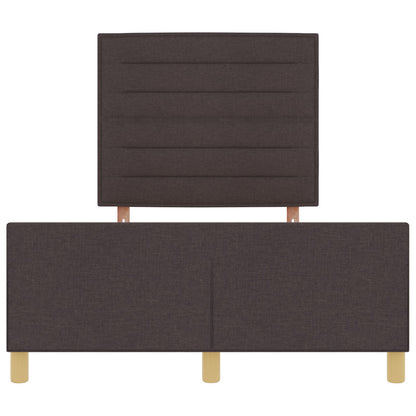 Donkerbruin Stoffen Bedframe 140X190 Cm Crème