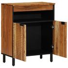 Sideboard with drawer Natural 60 x 33.5 x 75 cm Solid Acacia Wood