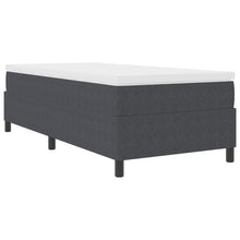 Boxspring Bed Corduroy Stof Donkergrijs 80 x 200 cm