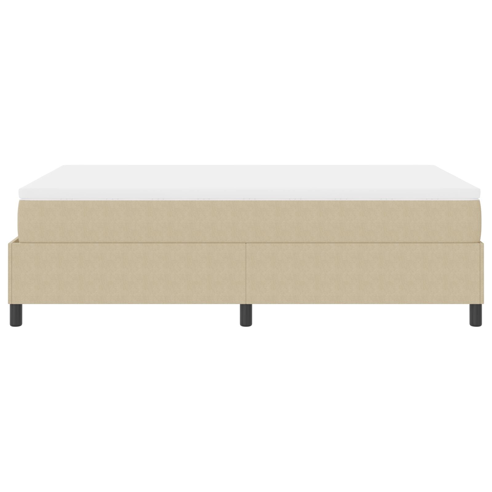 Boxspring Bed Met Matras Lichtgroen Grijs Klein Tweepersoons Corduroy Stof