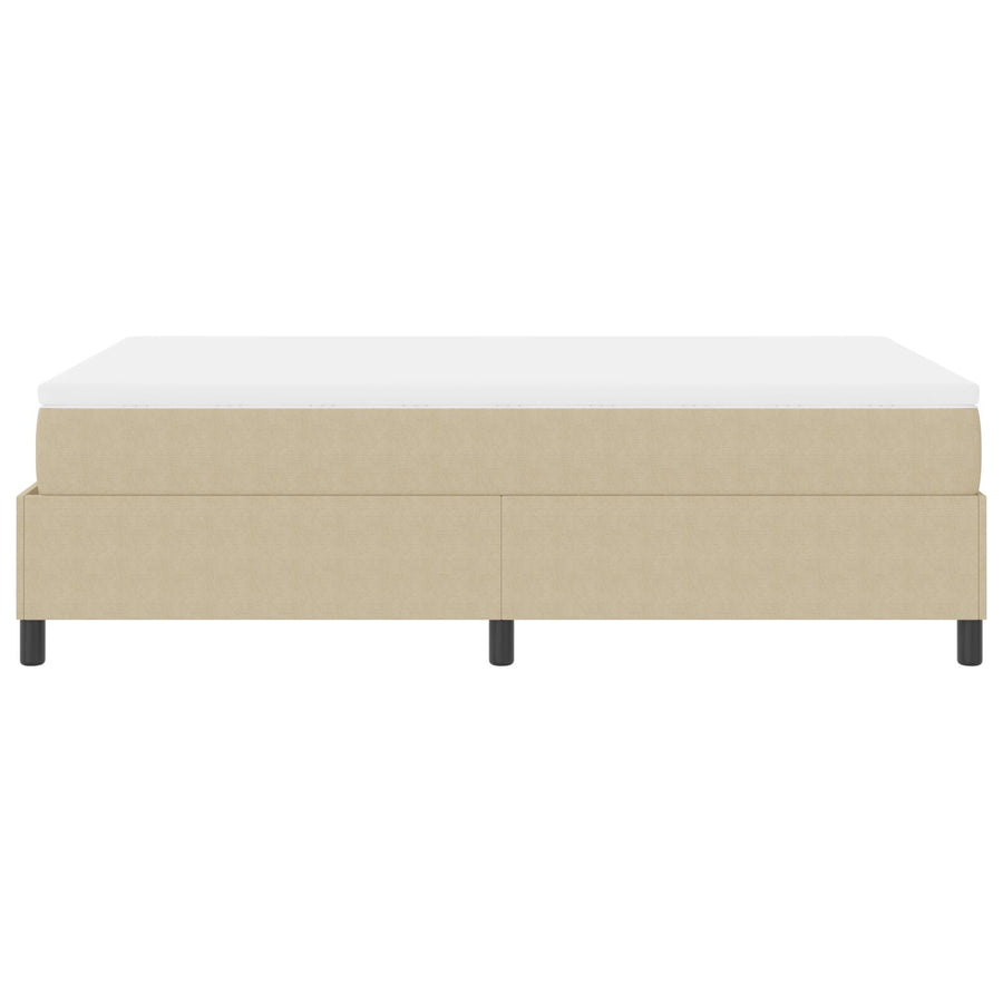 Boxspring Bed Met Matras Lichtgroen Grijs Klein Tweepersoons Corduroy Stof