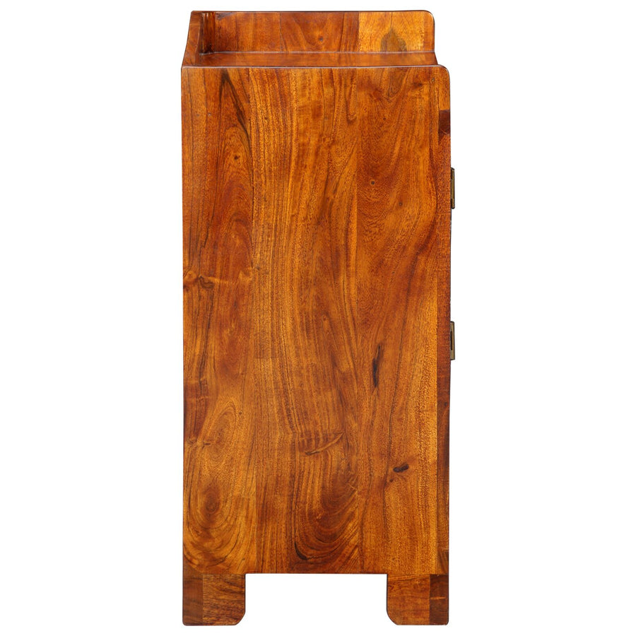 Schoenrekken En Organizers Bruin Met Kleurvolle Patronen Massief Hout