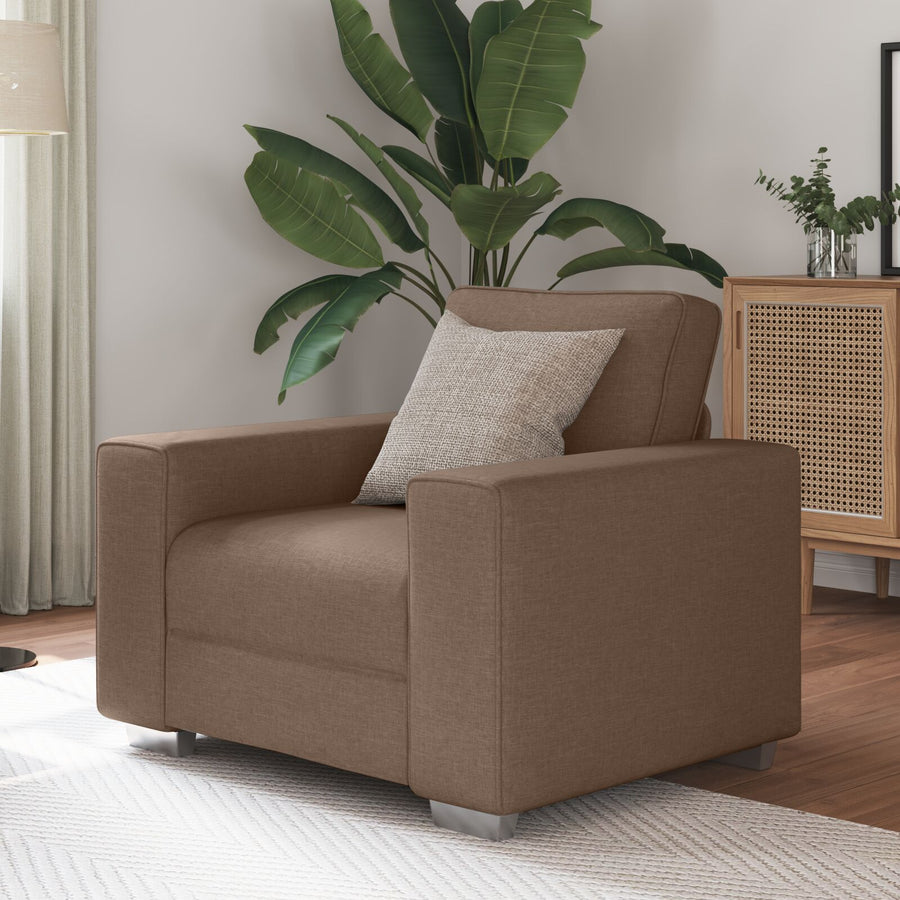 Fauteuil Stof Bruin 59 cm