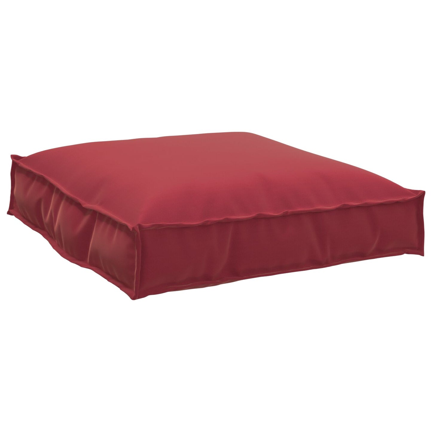 Palletkussen Voor Zitplaats 70X70X12 Cm Oxford Stof Wijnrood