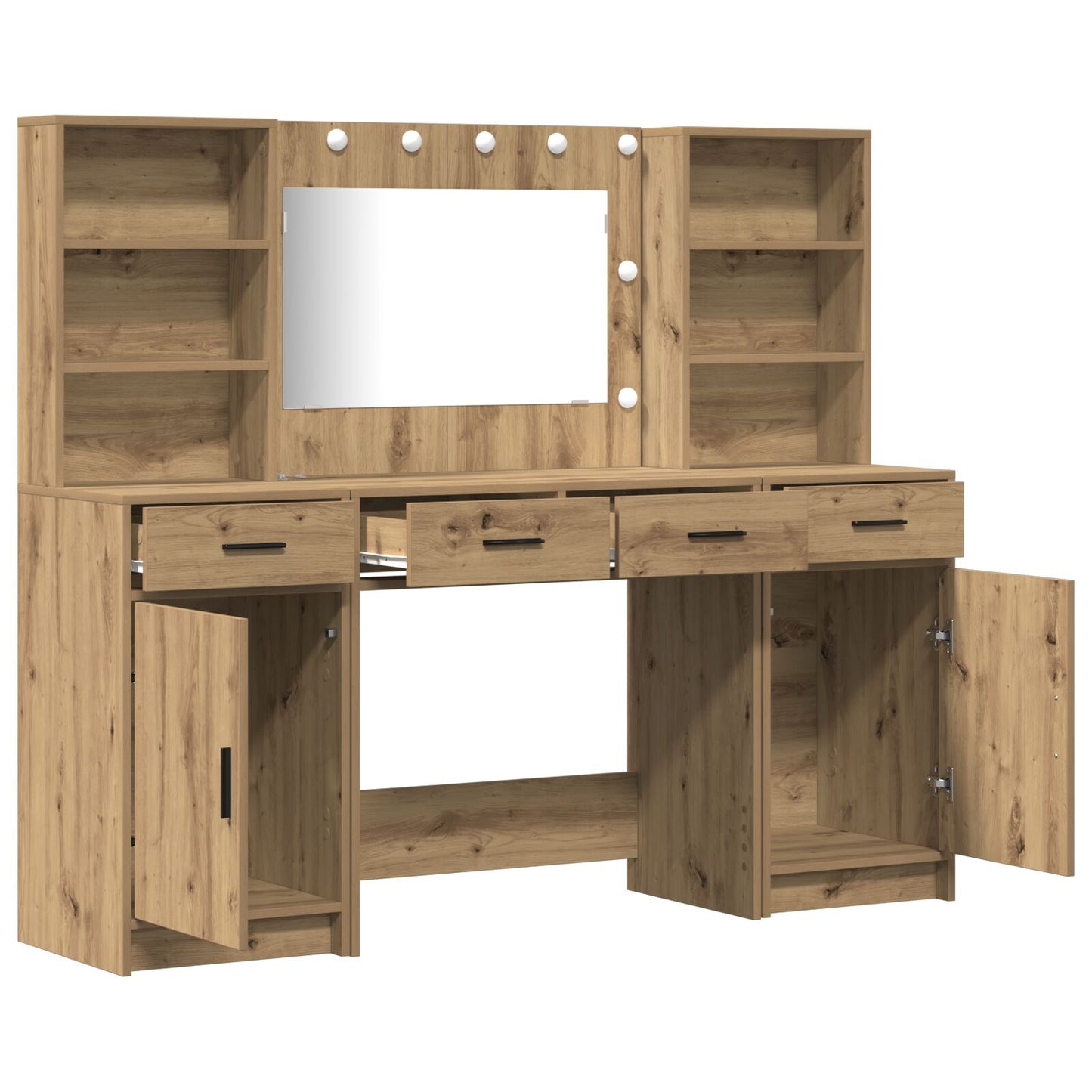 3-Delige Kaptafel Set Artisan Eiken Engneered Hout