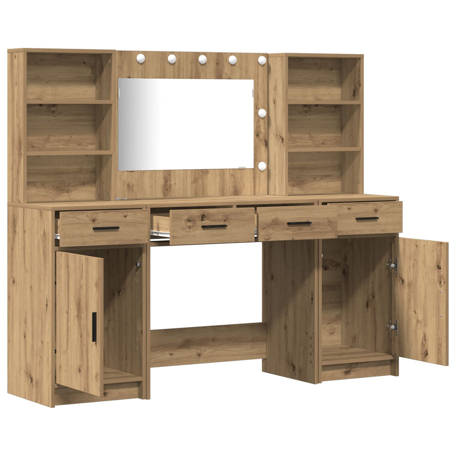 3-Delige Kaptafel Set Artisan Eiken Engneered Hout