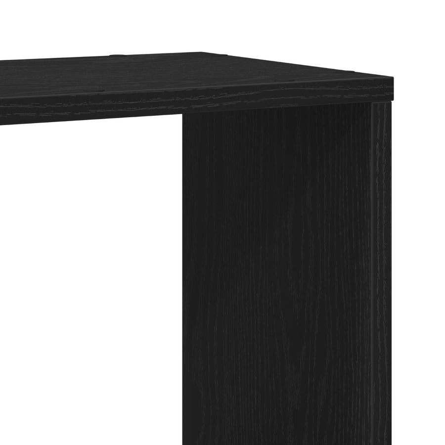 Witte Tv-Kast Van Bewerkt Hout Zwart eiken 80 x 24 x 63 cm