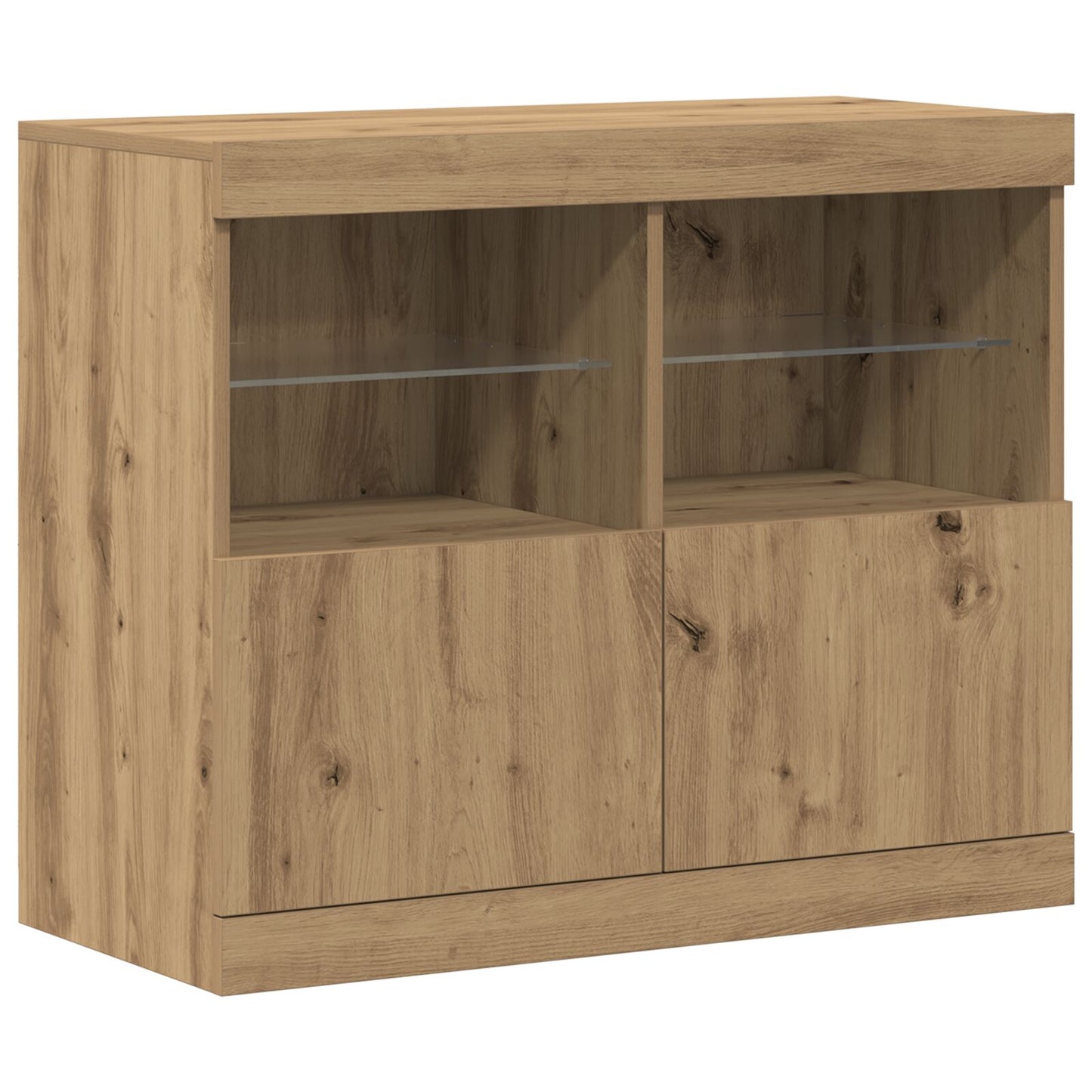 Sideboard Met Led Verlichting 81X37X67 Cm Artisan Eiken