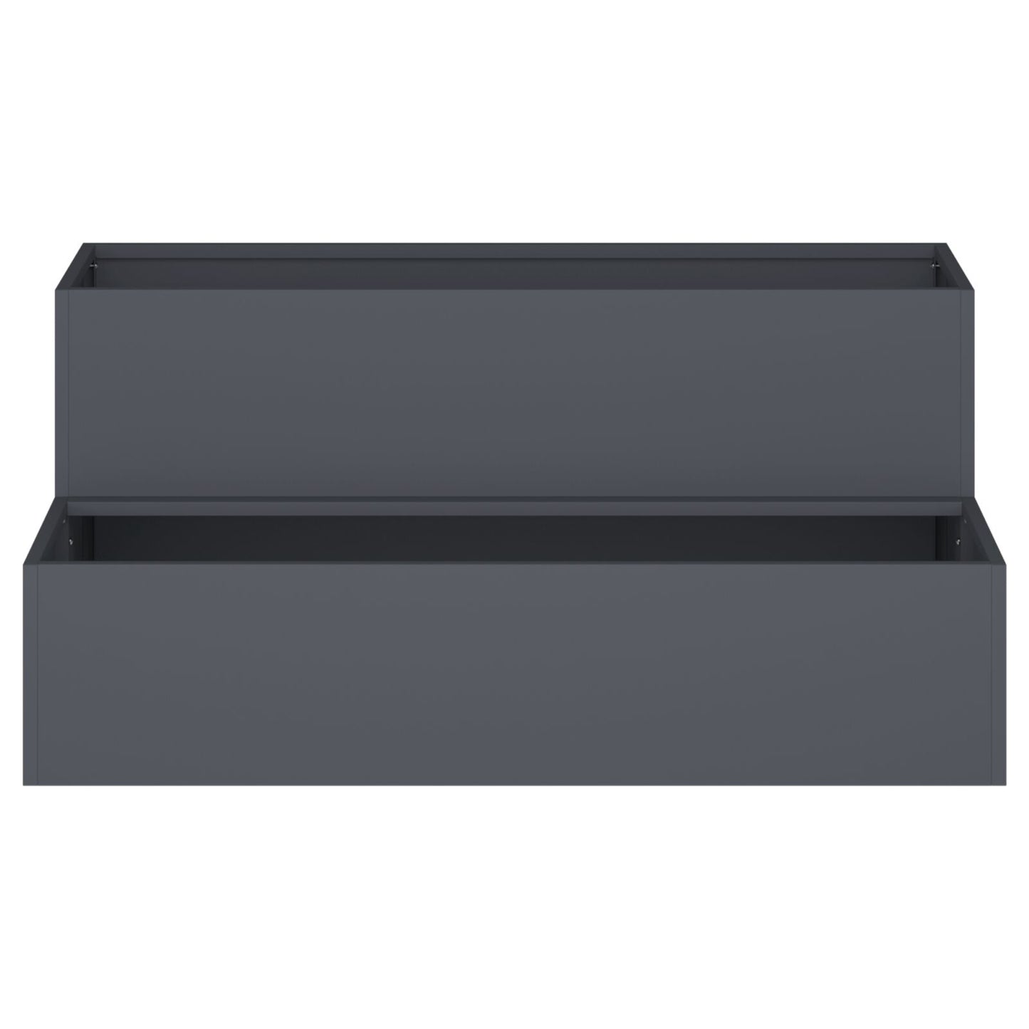 Tuinplanter 2-Niveau Plastic 100 x 60 x 45 cm Anthraciet