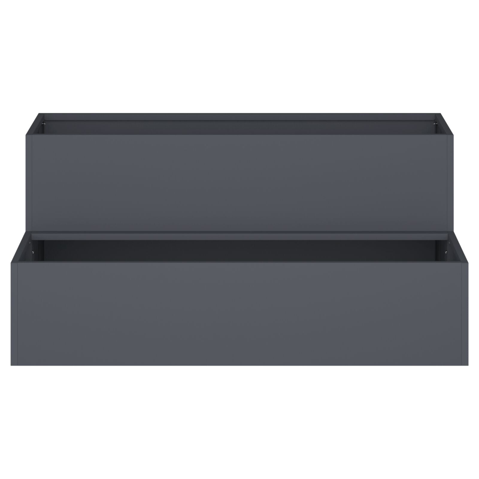 Tuinplanter 2-Niveau Plastic 100 x 60 x 45 cm Anthraciet