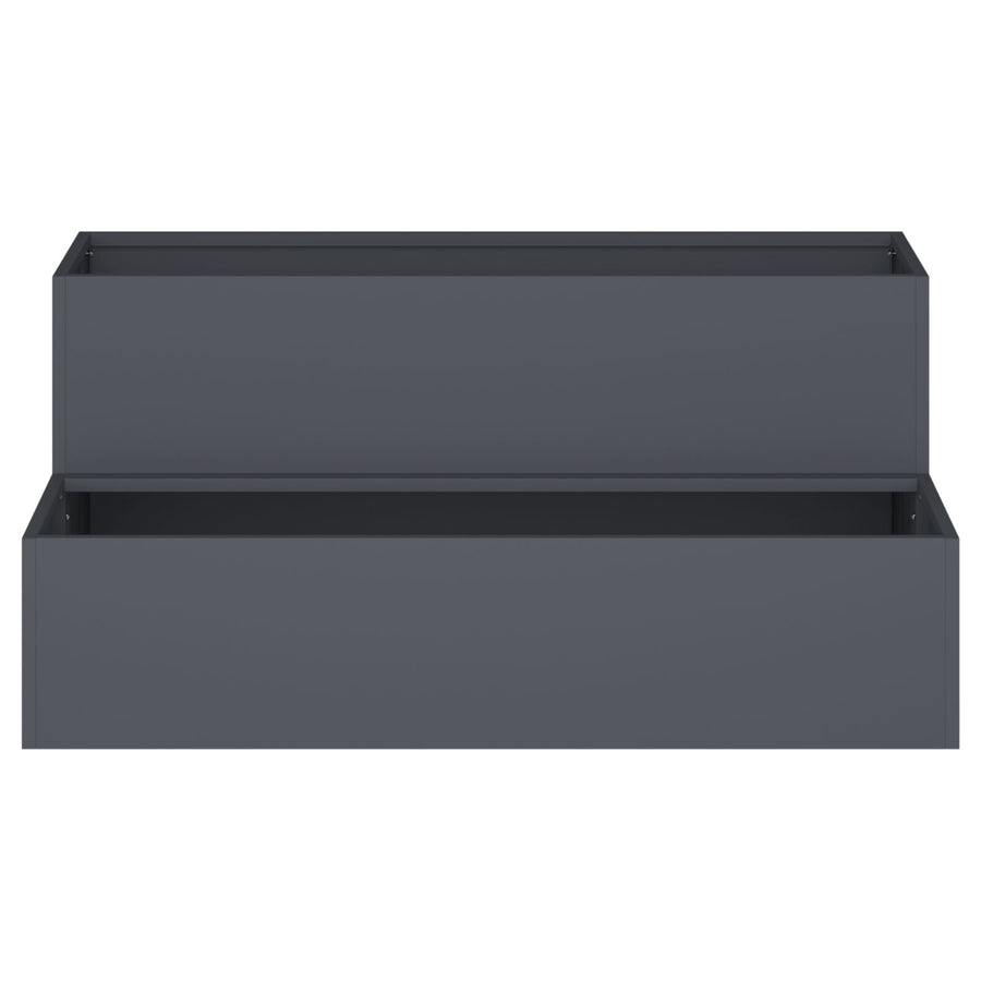 Tuinplanter 2-Niveau Plastic 100 x 60 x 45 cm Anthraciet