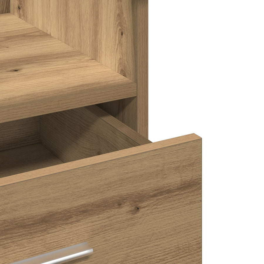 Podium Met Wielen Artisan Eiken Geengineerd Hout