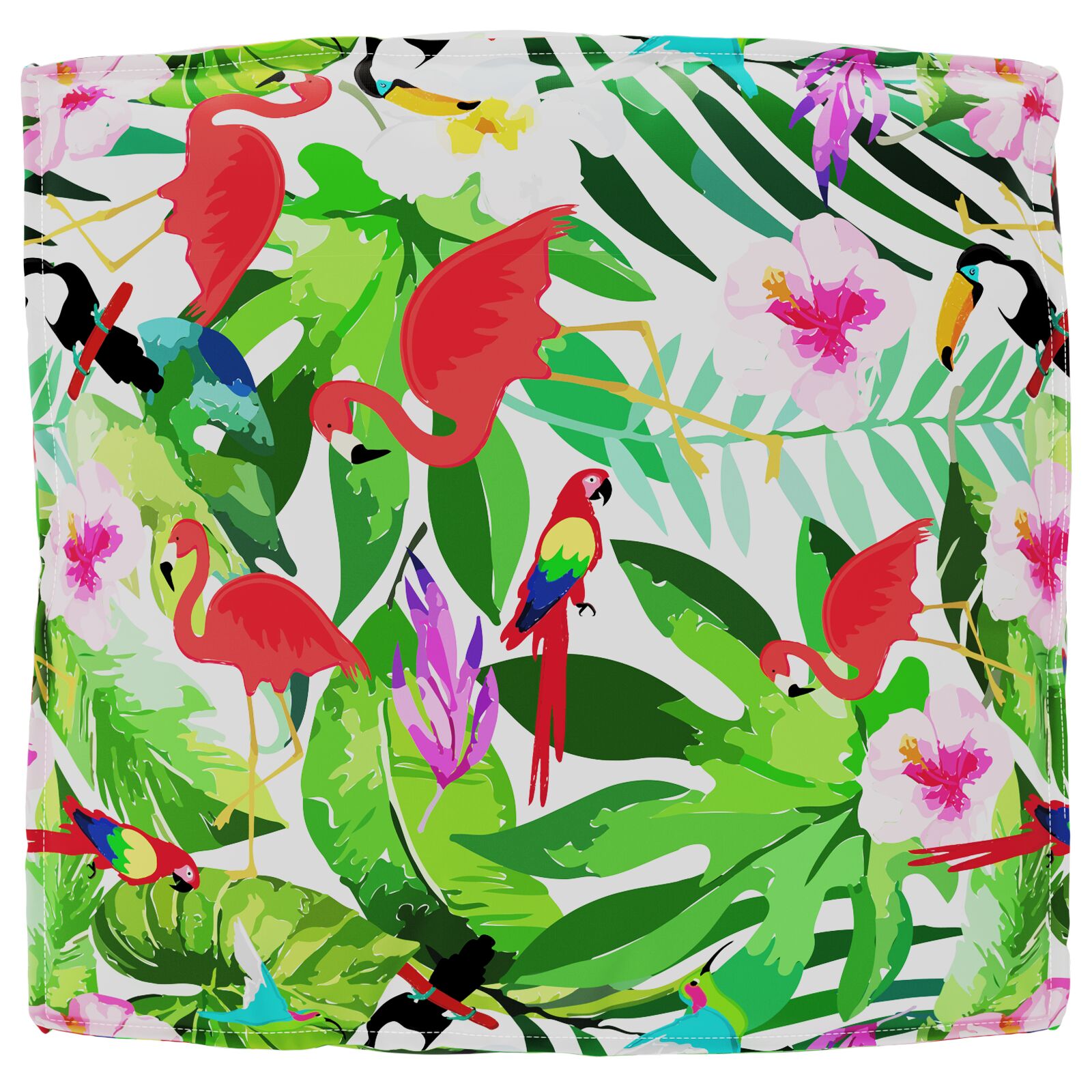 Buitenkussen Polyester 80 X 12 X 80 Cm Duurzaam Tropische jungle